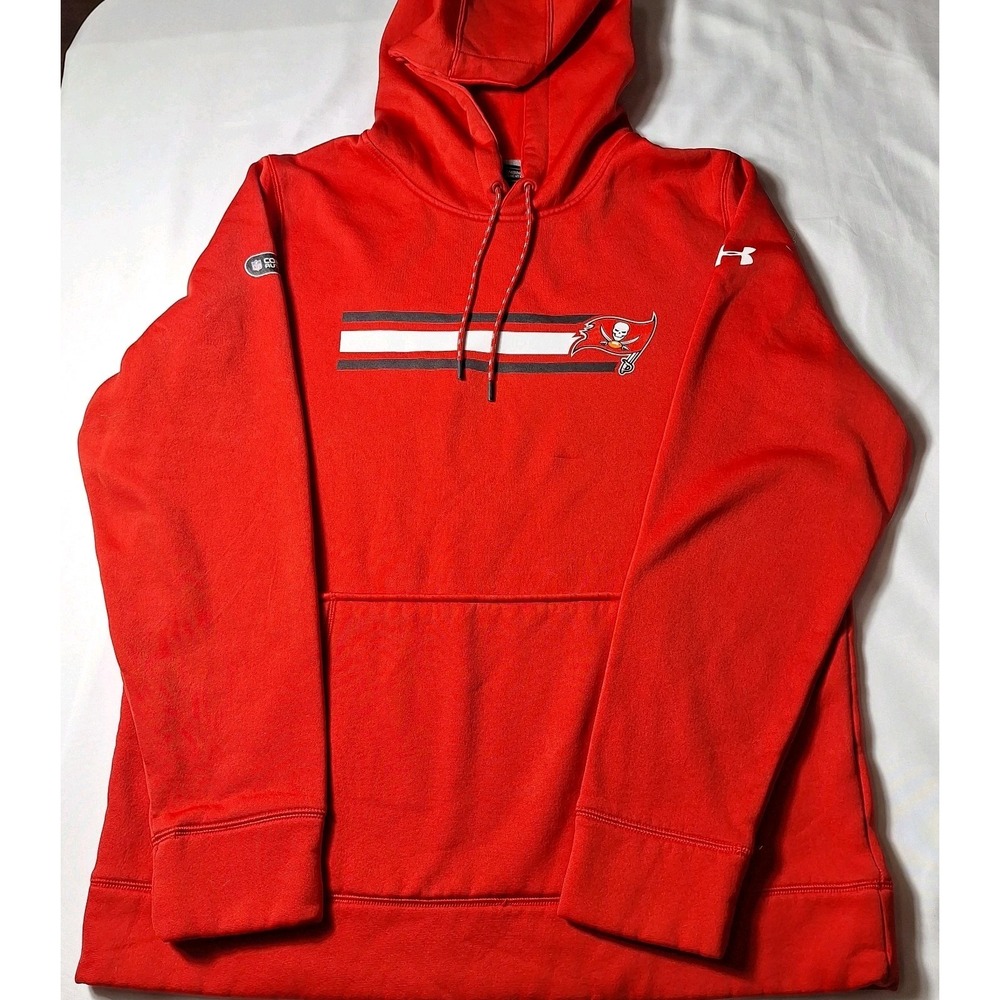 Under Armour NFL Combine Authentic Tampa Bay Buccaneers Hoodie Mens Large Red